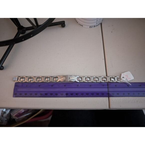 Men's Solid Brushed Stainless Steel Bracelet 8.25 Inch Long - Picture 5 of 7